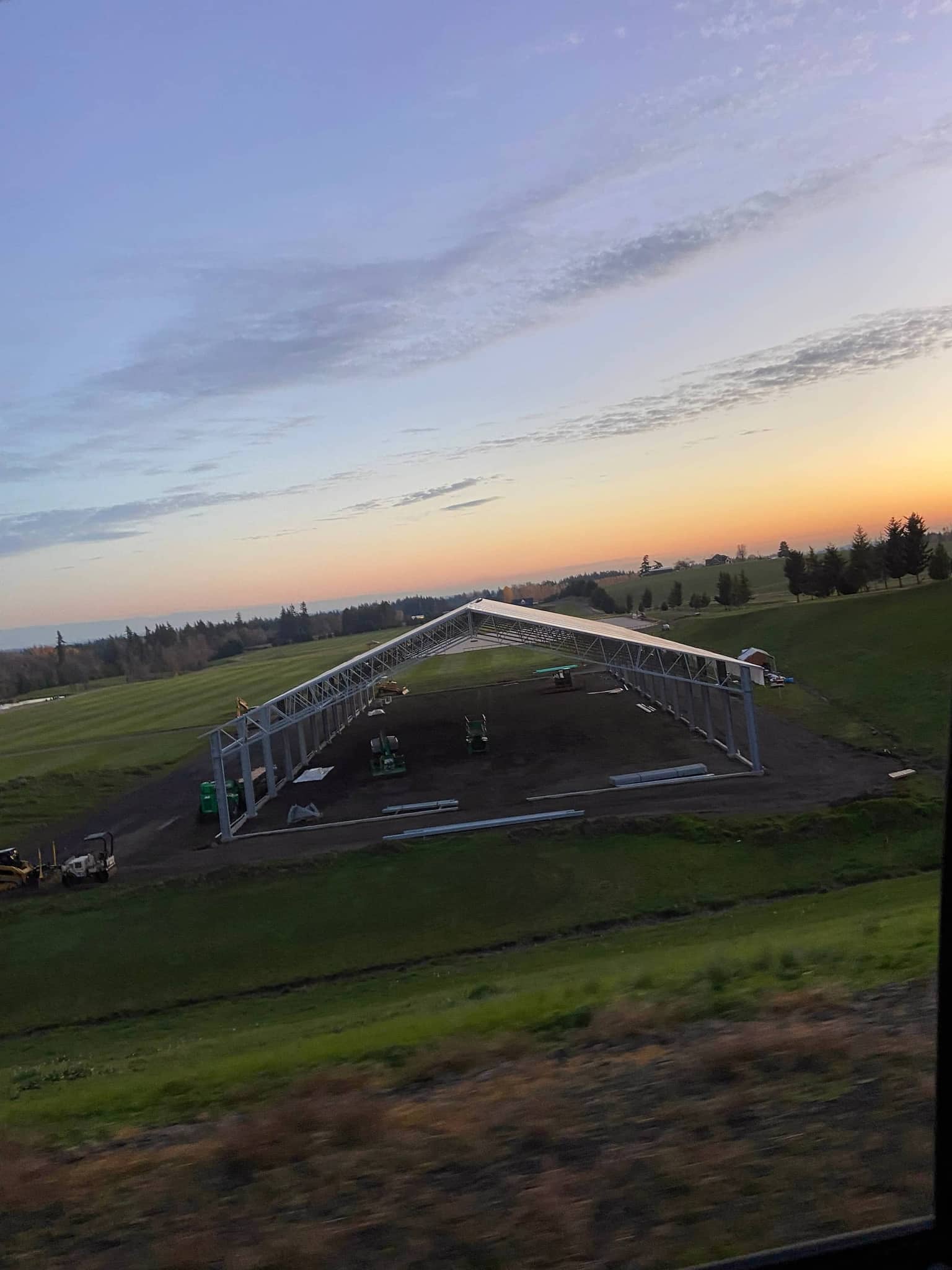 Aerial overview of Hidden Creek event grounds