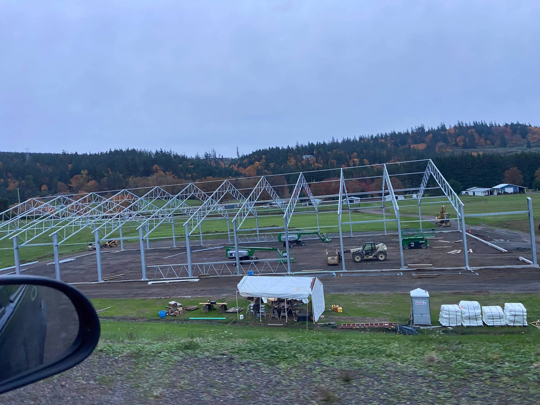 Sunset over the Hidden Creek event lawns