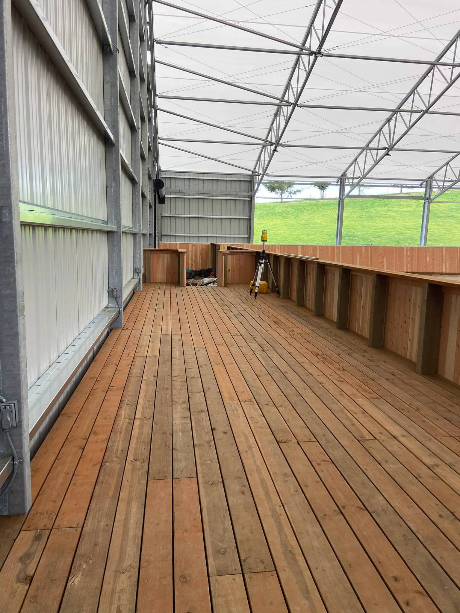 Sunset over the estate